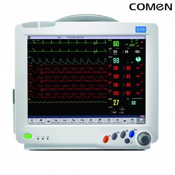 Модульный монитор пациента COMEN C70 с интуитивным сенсорным экраном и обширным хранением данных Модульный монитор пациента COMEN C70 с интуитивным сенсорным экраном и обширным хранением данных